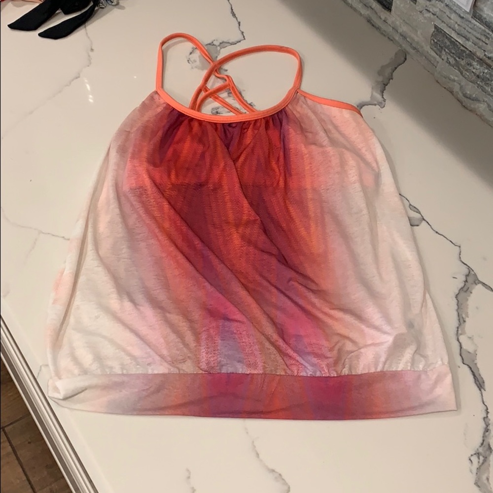 SOLD prana tank top w/built in bra